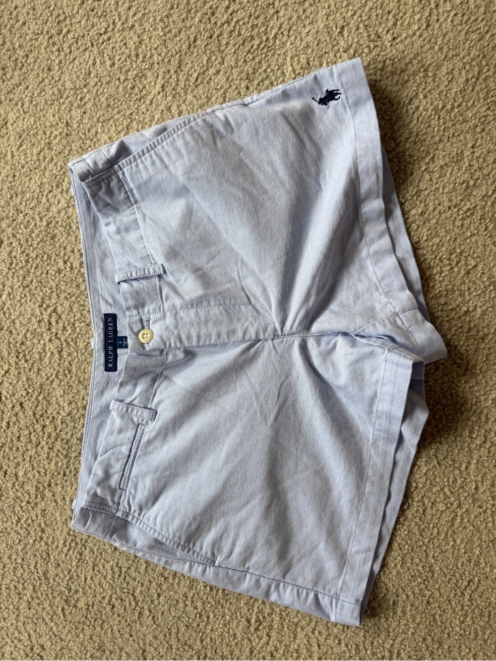 Ralph Lauren Light Blue Cotton Chino Shorts women’s 6
